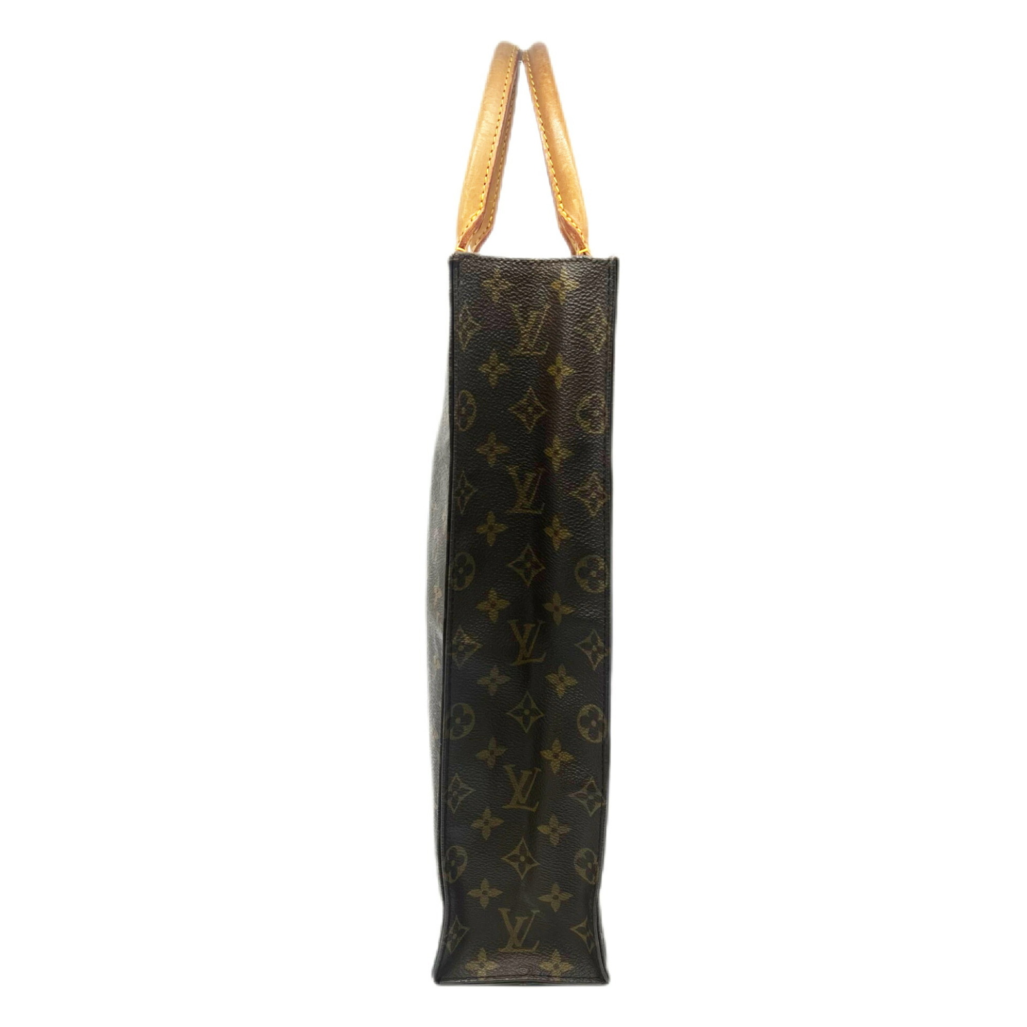 LOUIS VUITTON Monogram Sac Pla M51140 MI0911 Tote Bag Handbag Men Women