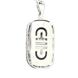 BVLGARI Bvlgari Parentesi Necklace K18WG 14.8g Pendant White Gold Diamond Women's Men's Unisex