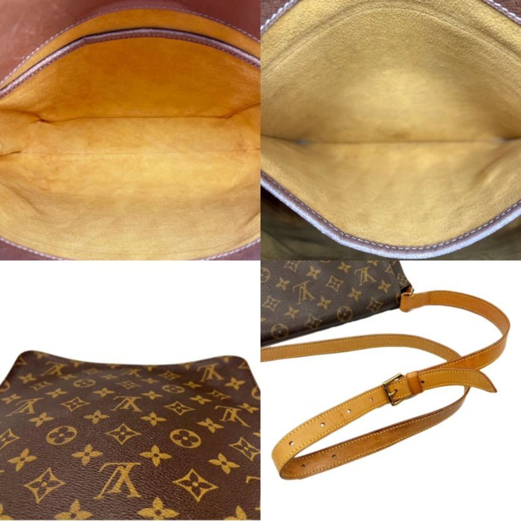 LOUIS VUITTON Musette Shoulder Bag Monogram Brown M51256 AS1919 Women's