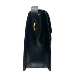 GUCCI Gucci Interlocking G Shoulder Bag Style Metal Fittings 589471 GG Leather Black Ladies