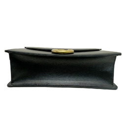 GUCCI Gucci Interlocking G Shoulder Bag Style Metal Fittings 589471 GG Leather Black Ladies
