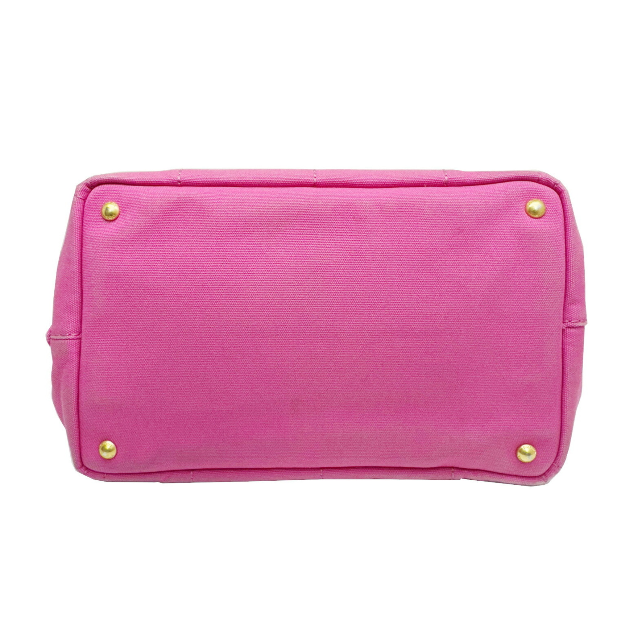 Prada PRADA Kanapa Tote BN1877 Fuchsia Pink Canvas Bag Handbag Ladies
