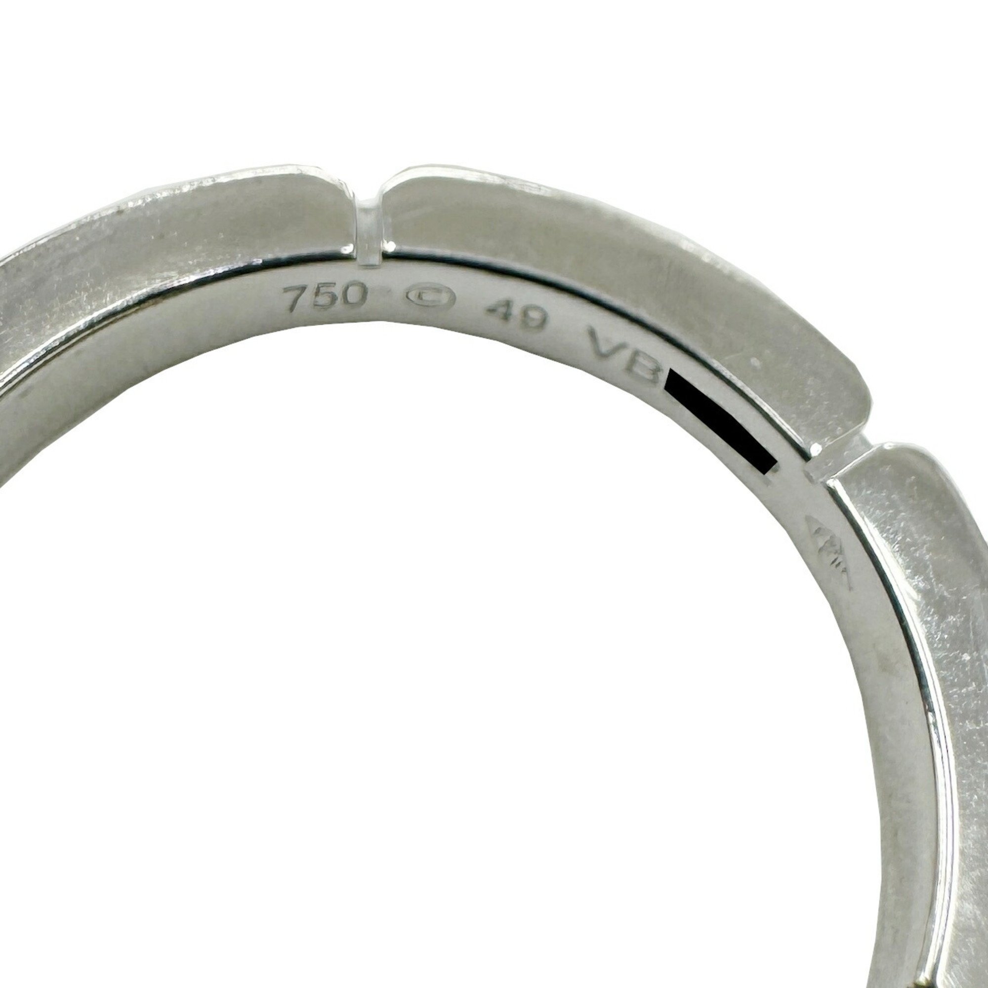 Cartier Maillon Panthère Ring Polished White Gold 750 K18WG #49 No. 49 4.1g Women's