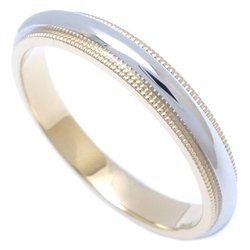 TIFFANY&Co. Tiffany Milgrain Ring Wedding K18YG Yellow Gold xPt950 Platinum 291480