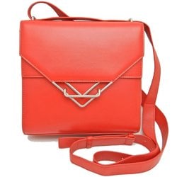 BOTTEGA VENETA The Clip Shoulder Bag Leather Red 251604