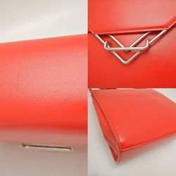 BOTTEGA VENETA The Clip Shoulder Bag Leather Red 251604