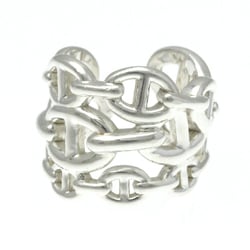 Hermes Chain D'Ancre Enchainee Ring Large Size Silver 925 Fashion No Stone Band Ring Silver