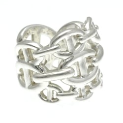 Hermes Chain D'Ancre Enchainee Ring Large Size Silver 925 Fashion No Stone Band Ring Silver