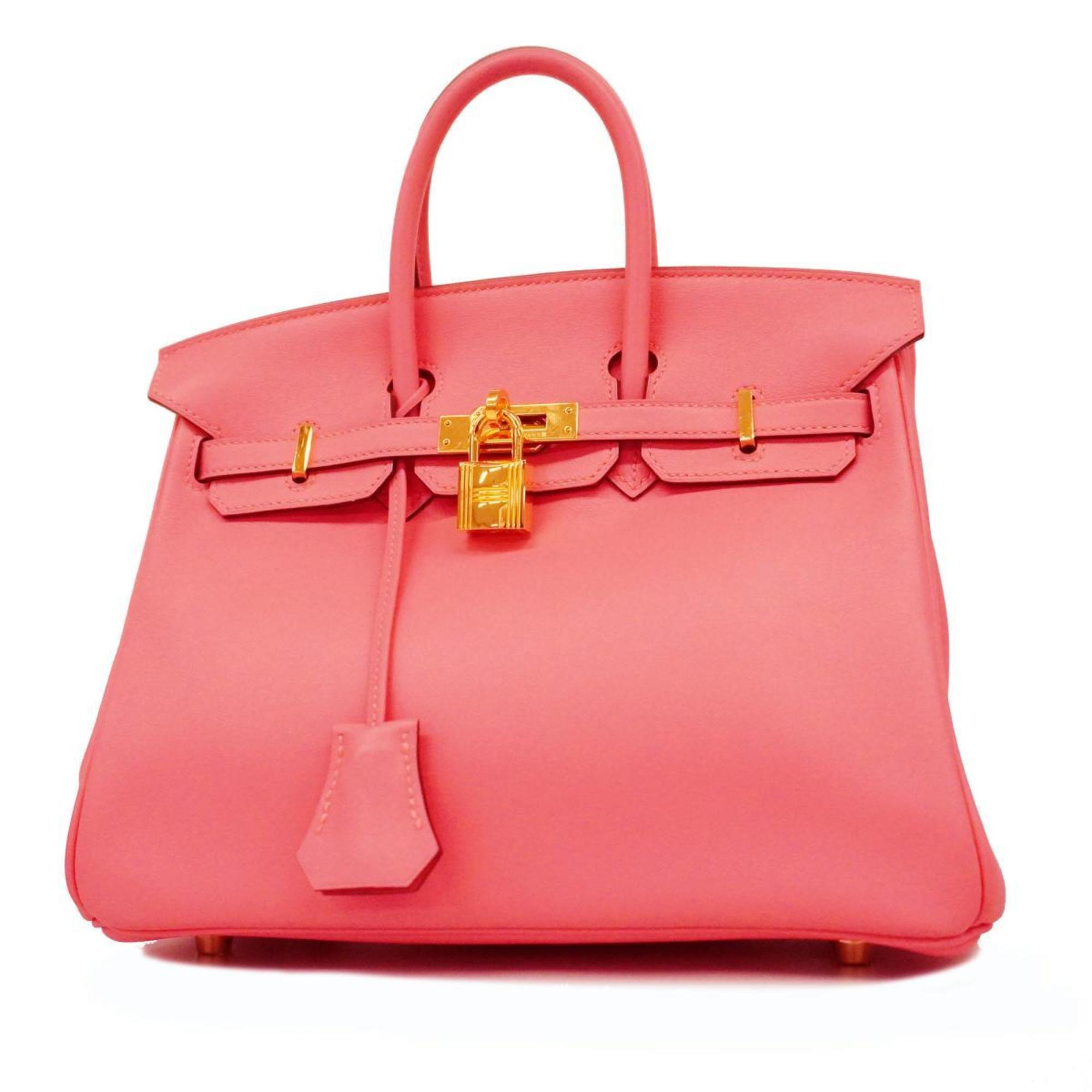 Hermes Handbag Birkin 25 A Stamp Swift Rose Azalea Ladies