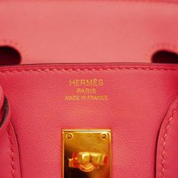 Hermes Handbag Birkin 25 A Stamp Swift Rose Azalea Ladies