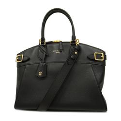 Louis Vuitton Handbag Taurillon Lockit MM M22914 Noir Ladies