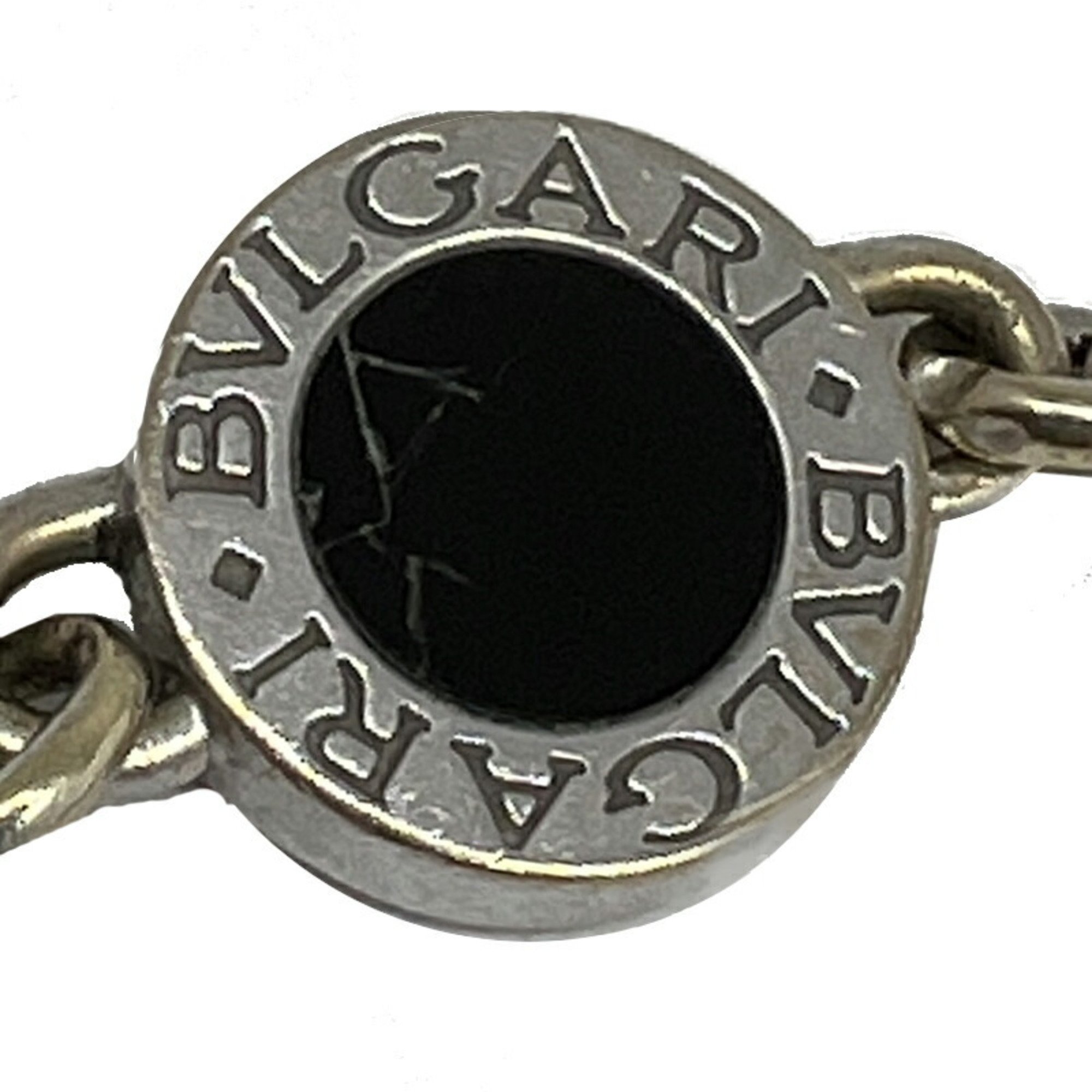 BVLGARI Bvlgari Onyx Bracelet BB K18WG Accessories White Gold Women Men Unisex