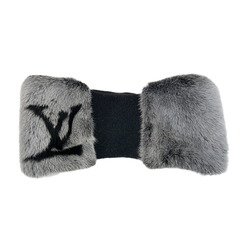 LOUIS VUITTON Louis Vuitton Headband Vison Ski LV Earmuffs M77418 AL1221 2022SS Mink Cashmere Black Gray Women's Men's