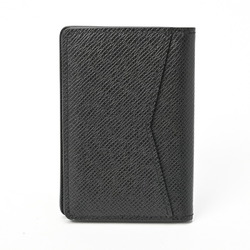 Louis Vuitton Business Card Holder/Card Case Pass Organizer de Poche M30537 Taiga Noir (Black) S-155279