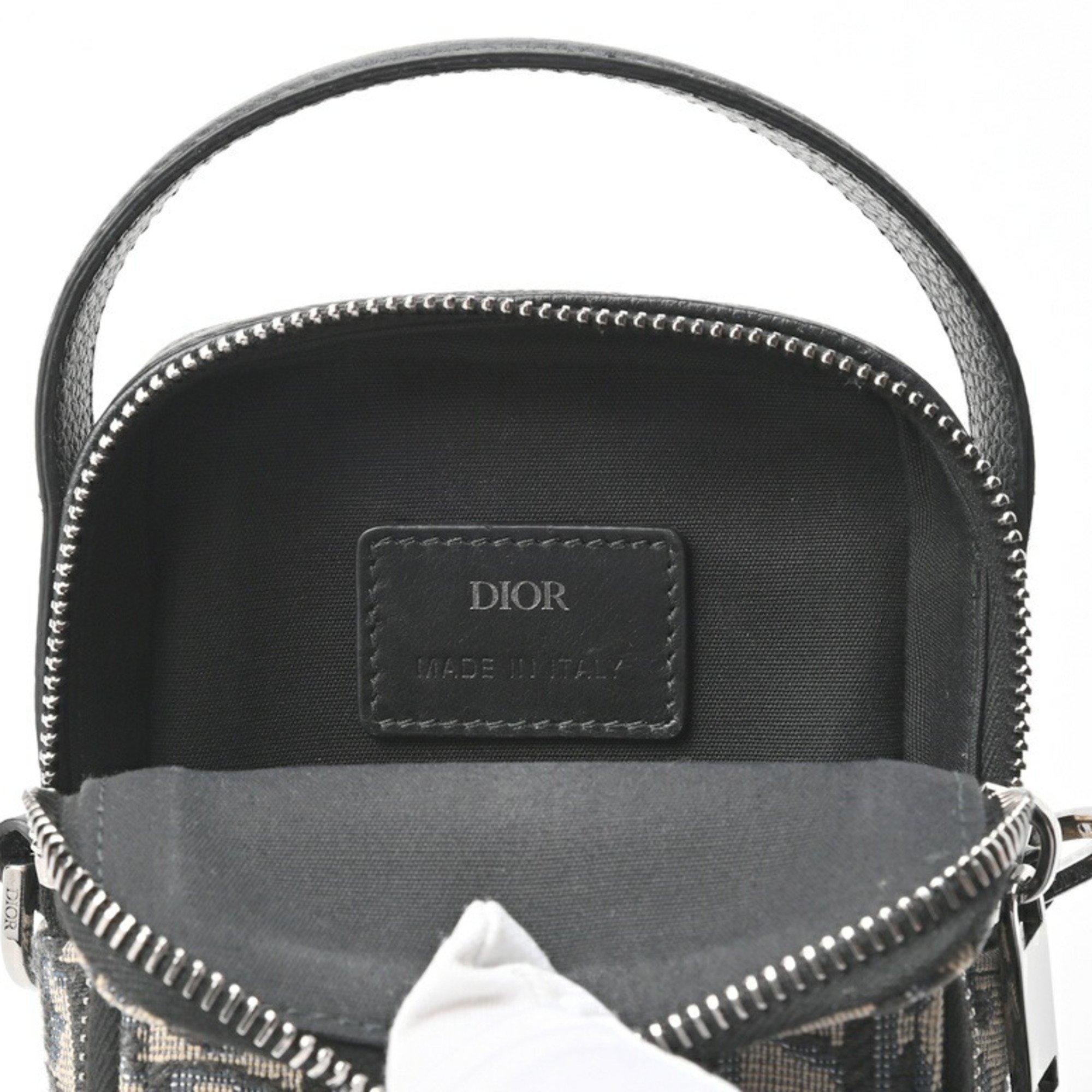 Christian Dior Dior Rider Micro Pouch Shoulder 2OBCA326YSE_H05E Beige Black S-155287