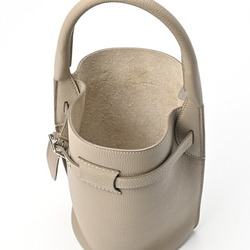 Celine Big Bag Bucket Nano 18724 Handbag Kataoshi Leather Greige E-155194