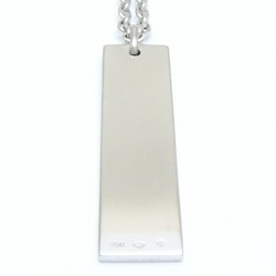 LOUIS VUITTON Military Chain Necklace K18WG White Gold Plate N04306 291494
