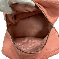CHANEL Chocolate Bar Caviar Skin Handbag Pink Women's Z0006007