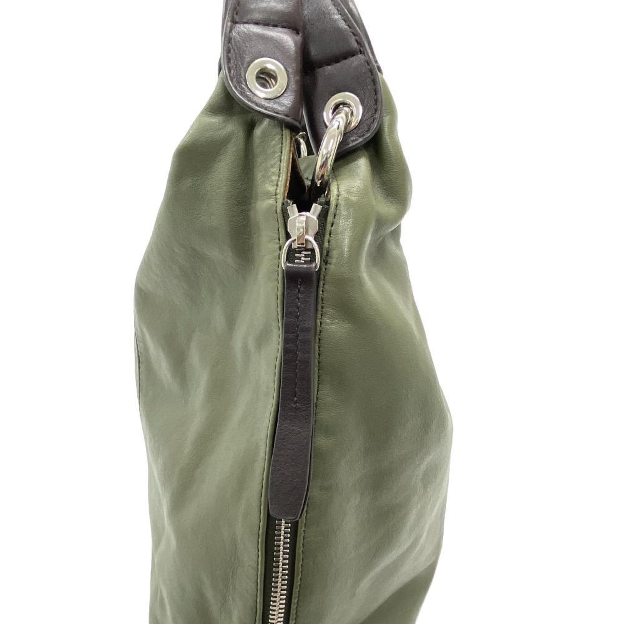 Furla Bicolor Handbag Khaki Women's Z0005775