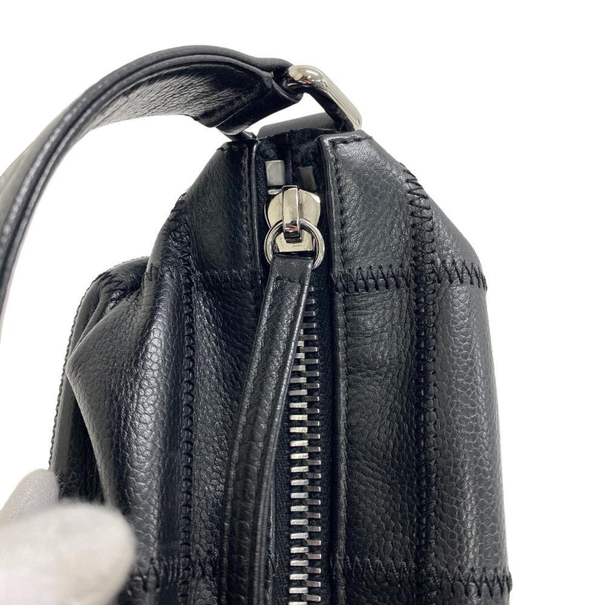 CHANEL Chocolate Bar Handbag Black Women's Z0005741