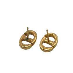 Christian Dior Dior CD Navy Earrings Gold Ladies Z0005526