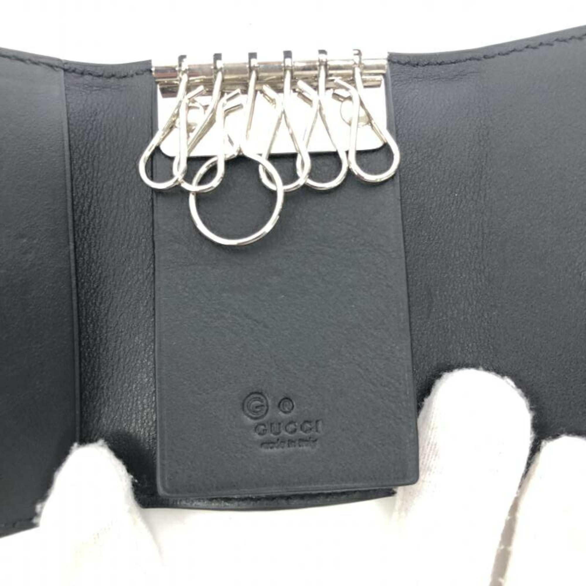 GUCCI key case GG microshima 150402 Gucci black