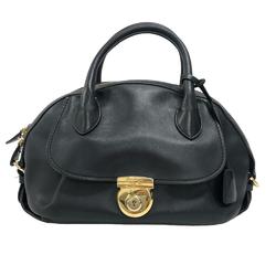 Salvatore Ferragamo Fiamma Handbag Black Women's Z0005744