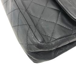 CHANEL Chanel Matelasse 25 W Flap Chain Shoulder Coco Mark Handbag Black Women's Z0005991