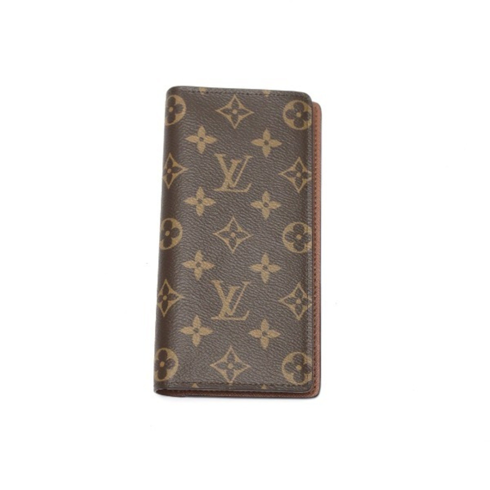 LOUIS VUITTON Long Wallet Monogram Portefeuille Braza M66540 Louis Vuitton Brown