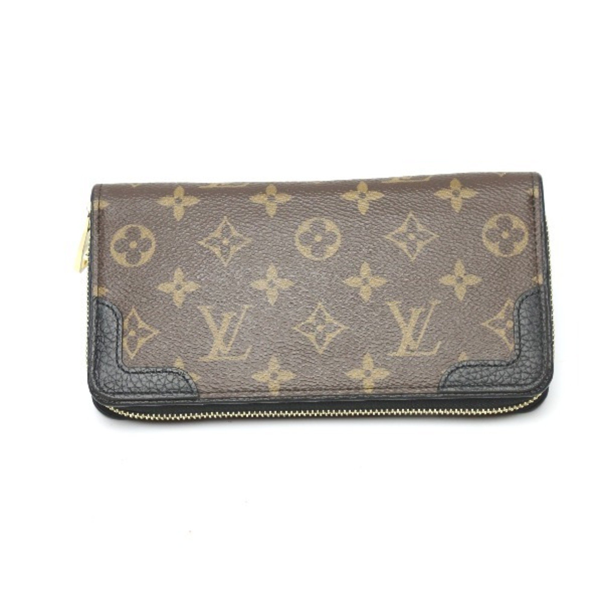 LOUIS VUITTON Zippy Wallet Monogram Retiro M61855 Louis Vuitton Noir Long