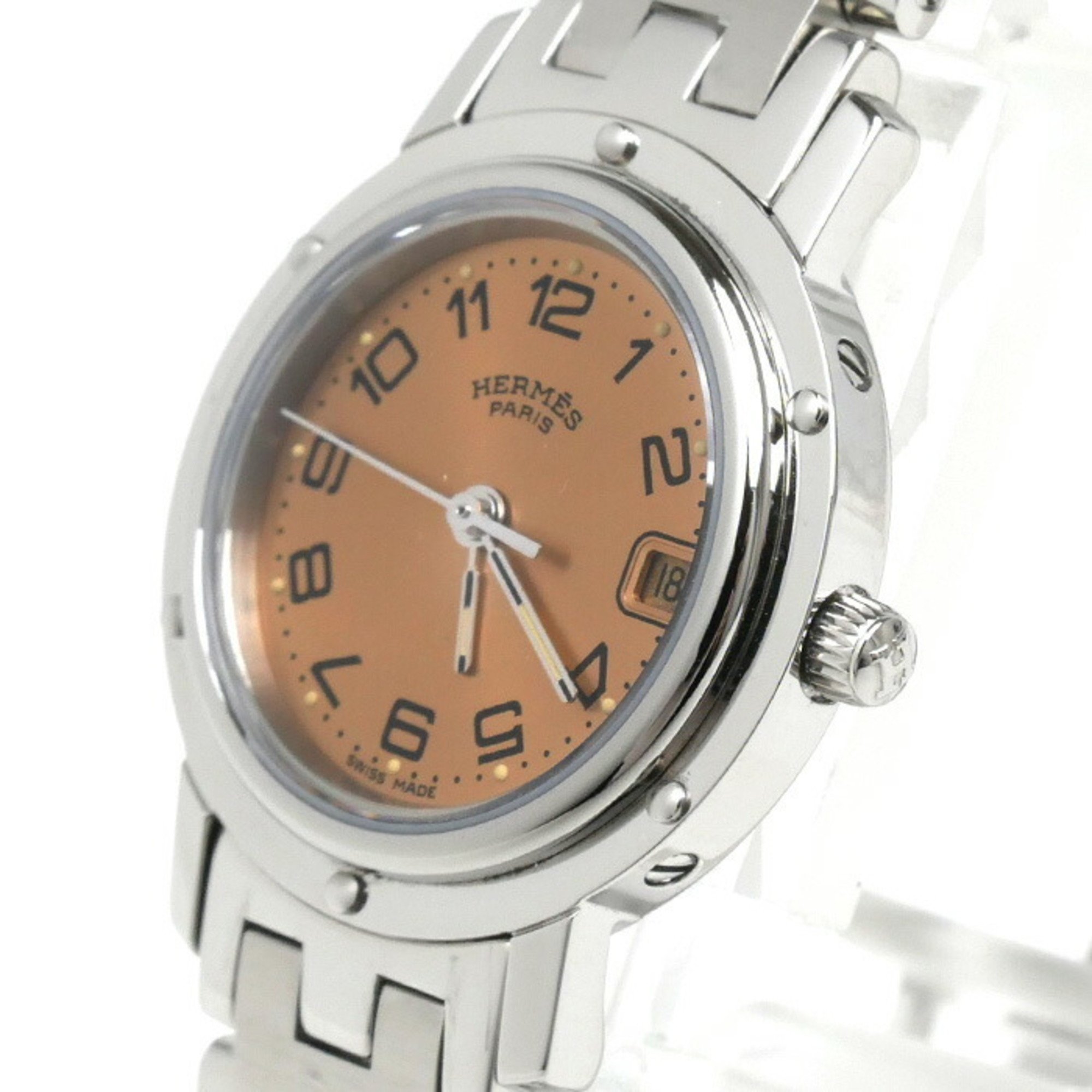 HERMES Clipper Watch Battery Operated CL4.210 Women's K23-2789-1