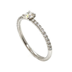 CARTIER Pt950 Platinum Etincel de Solitaire Ring N4744248 Diamond 0.20ct 48 1.7g Ladies