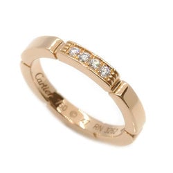 CARTIER K18PG Pink Gold Maillon Panthère 4P Diamond Ring B4080547 47 3.4g Ladies
