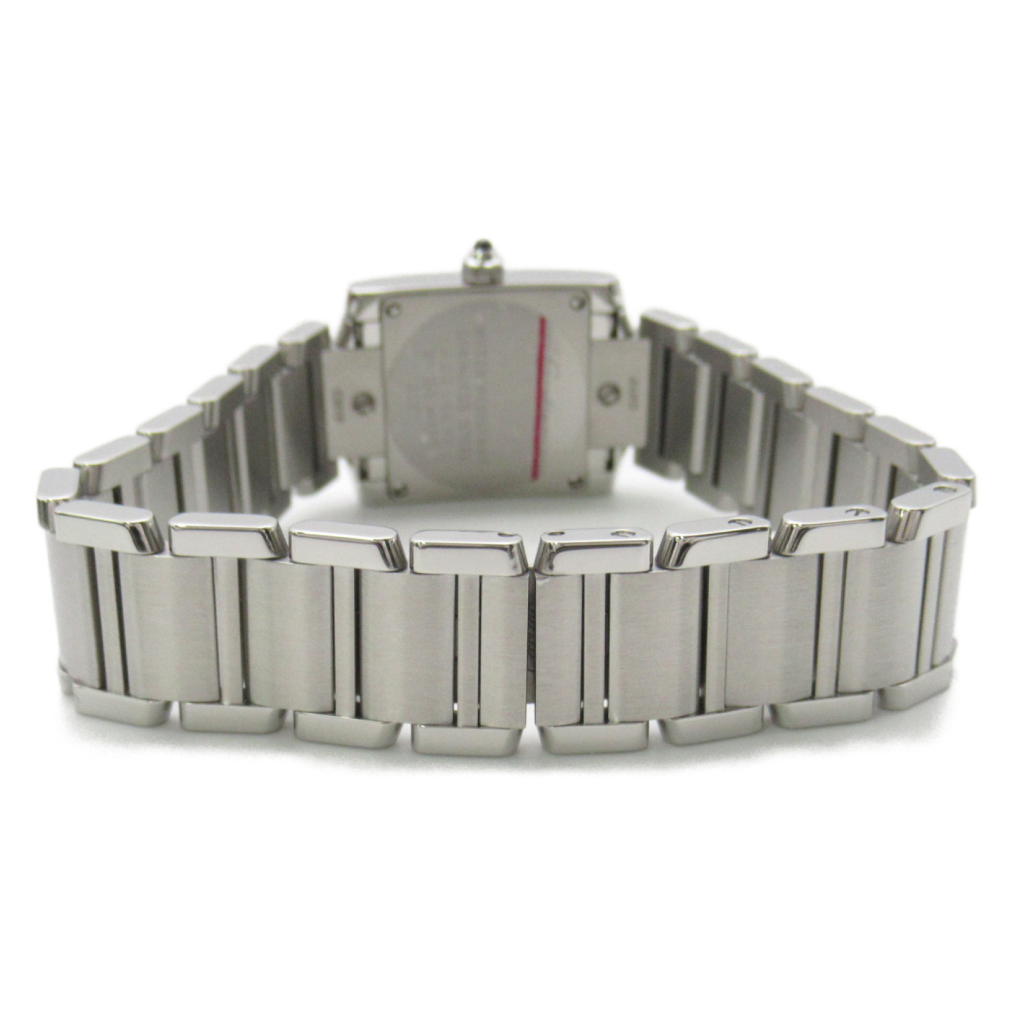 CARTIER Tank Franaise SM Diamond Bezel Wrist Watch W4TA0008 Quartz Beige  Stainless Steel diamond W4TA0008