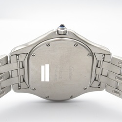 CARTIER PANTHERE Cougar Wrist Watch W35002F5 Quartz Beige  Stainless Steel W35002F5