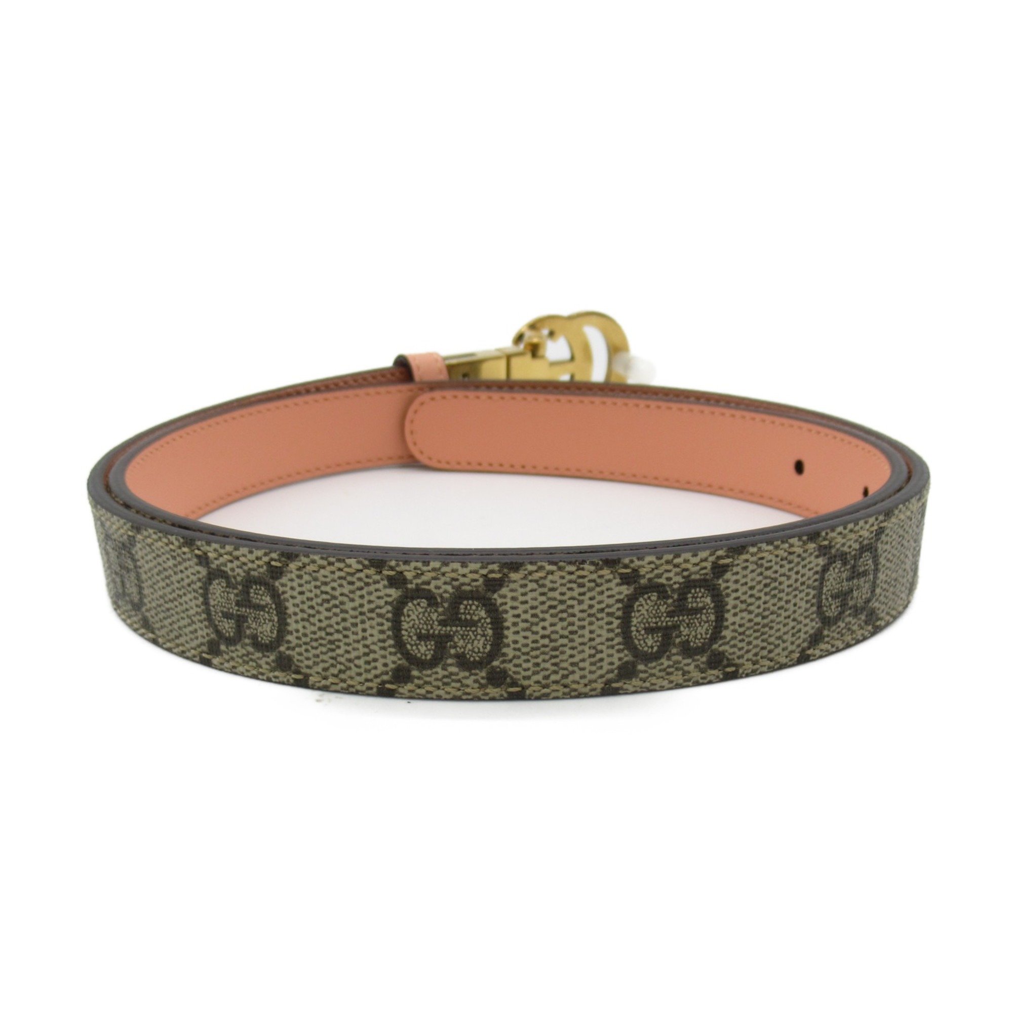 GUCCI GG Marmont reversible belt Beige Pink GG Supreme Canvas 65941892TIC995280