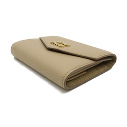 Miu Miu Tri-fold wallet Beige leather 5MH0402DT7F0036