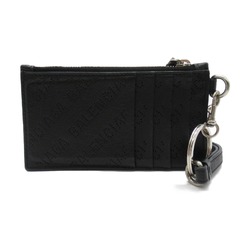 BALENCIAGA with strapcoin purse Black leather 594548