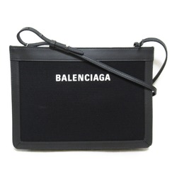 BALENCIAGA Shoulder Bag Black leather 339937AQ37N1000