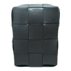 BOTTEGA VENETA Cassette Shoulder Bag Black Calfskin (cowhide) 765937VBWD38803