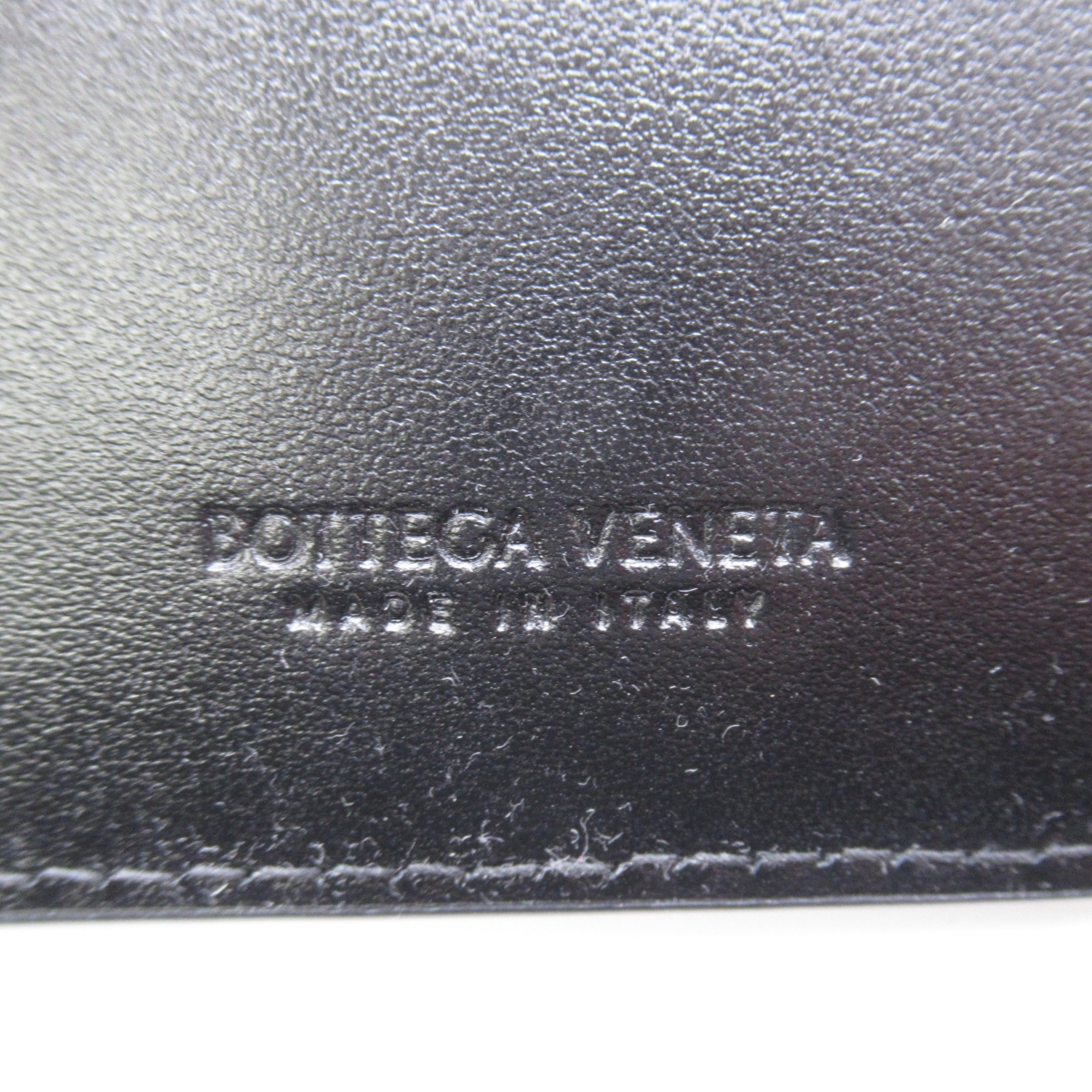 BOTTEGA VENETA Bifold zipper wallet Black leather 742698VCQC48425