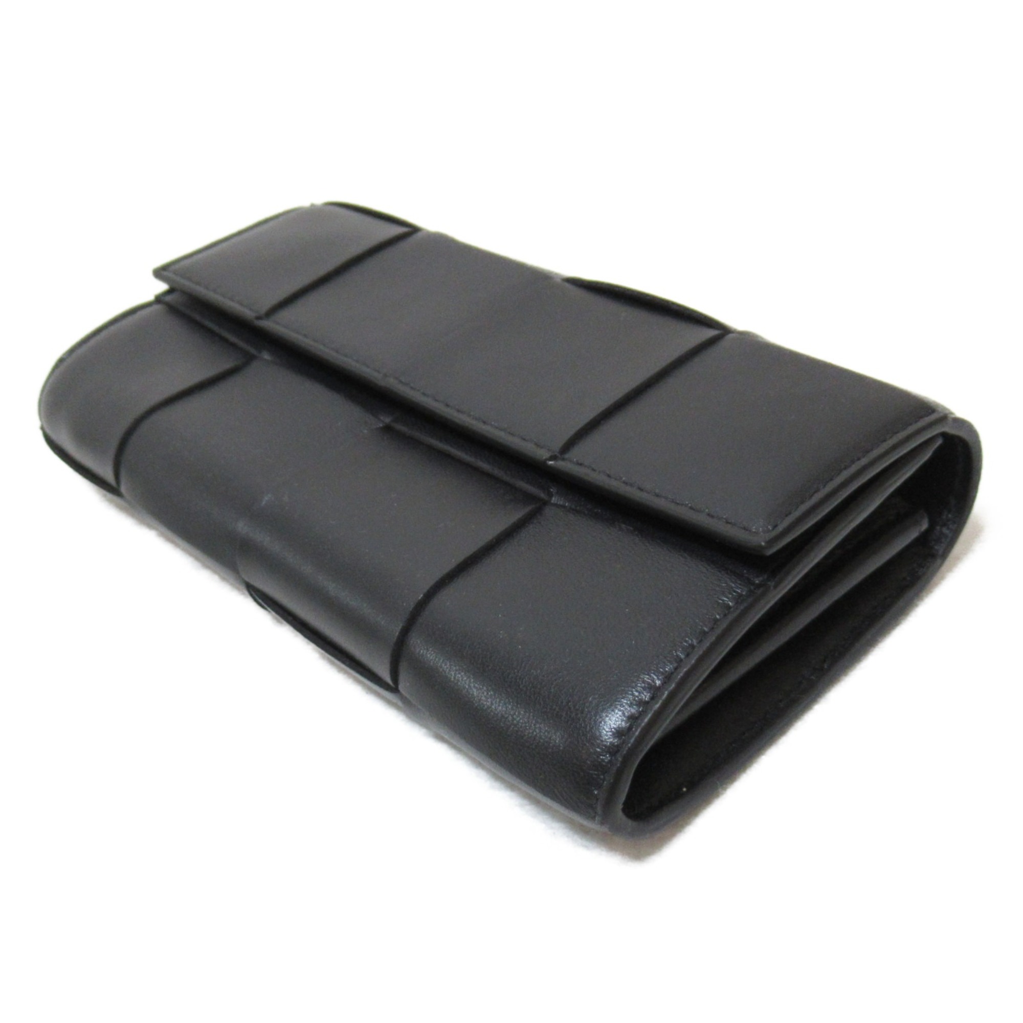 BOTTEGA VENETA Flap wallet Black leather 667433VCQC48425