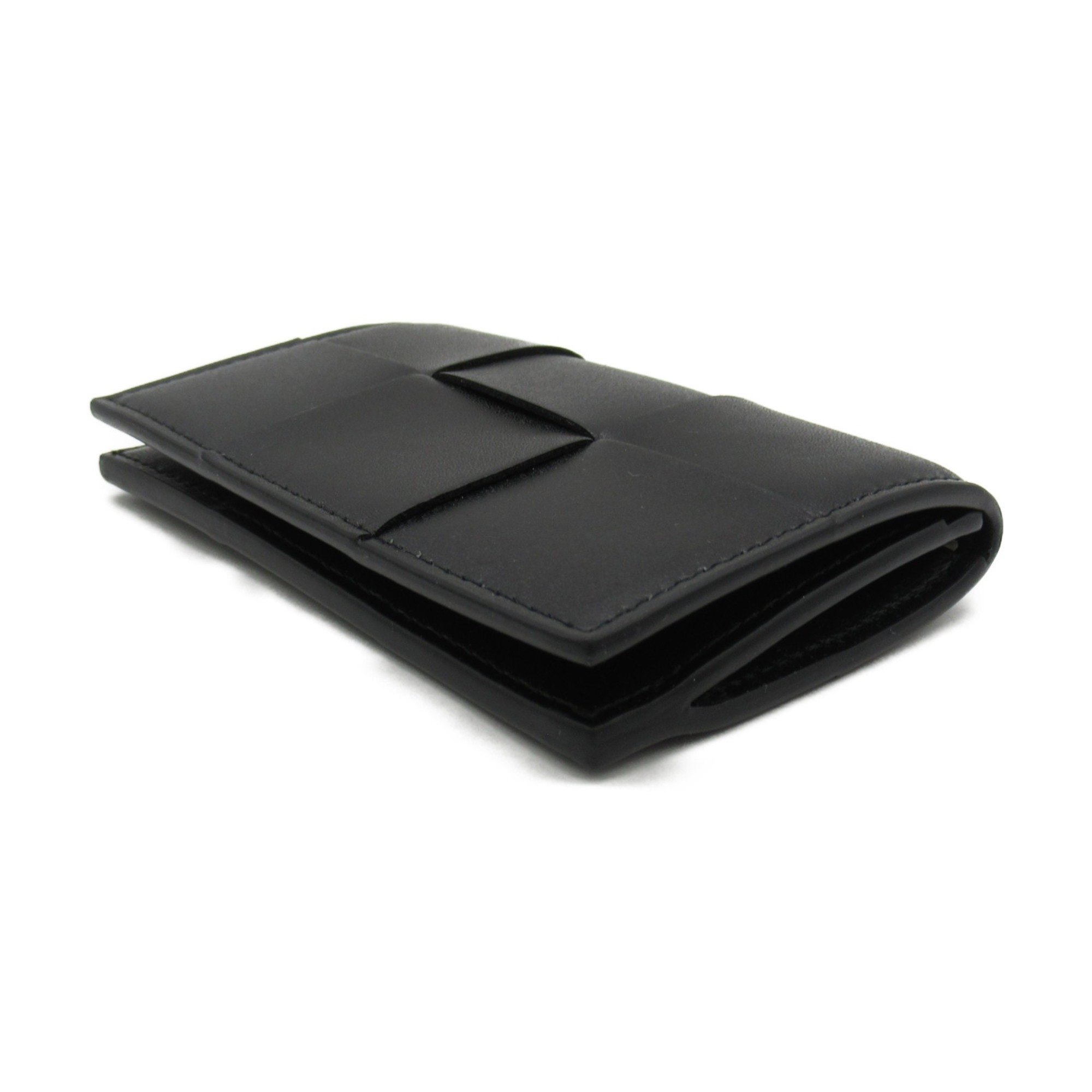 BOTTEGA VENETA Card Case Black leather 755370VBWD38803
