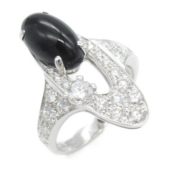 BVLGARI Elysia Onyx Ring Ring Black Clear K18WG(WhiteGold) Onyx Black Clear