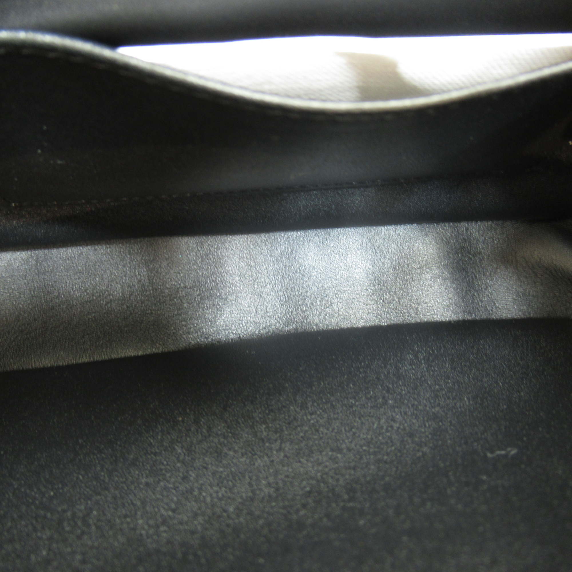CELINE Monochrome ChainShoulder Bag Black Lambskin (sheep leather)