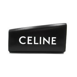CELINE asymmetric clutch bag Black Calfskin (cowhide) 110763EPT38NO