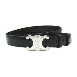 CELINE medium triomphe belt Black leather Taurillon Clemence Leather 45AKA3A0138SI90