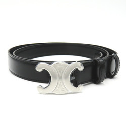 CELINE medium triomphe belt Black leather Taurillon Clemence Leather 45AKA3A0138SI95