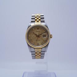 Rolex Automatic Datejust 16233G Watch 1994 Gold Stainless Steel Men's