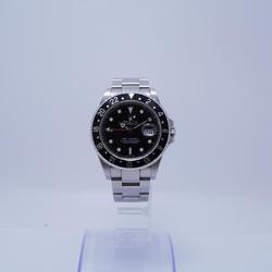 Rolex Automatic GMT Master II 16710 Watch 2002 Stainless Steel Black Men's